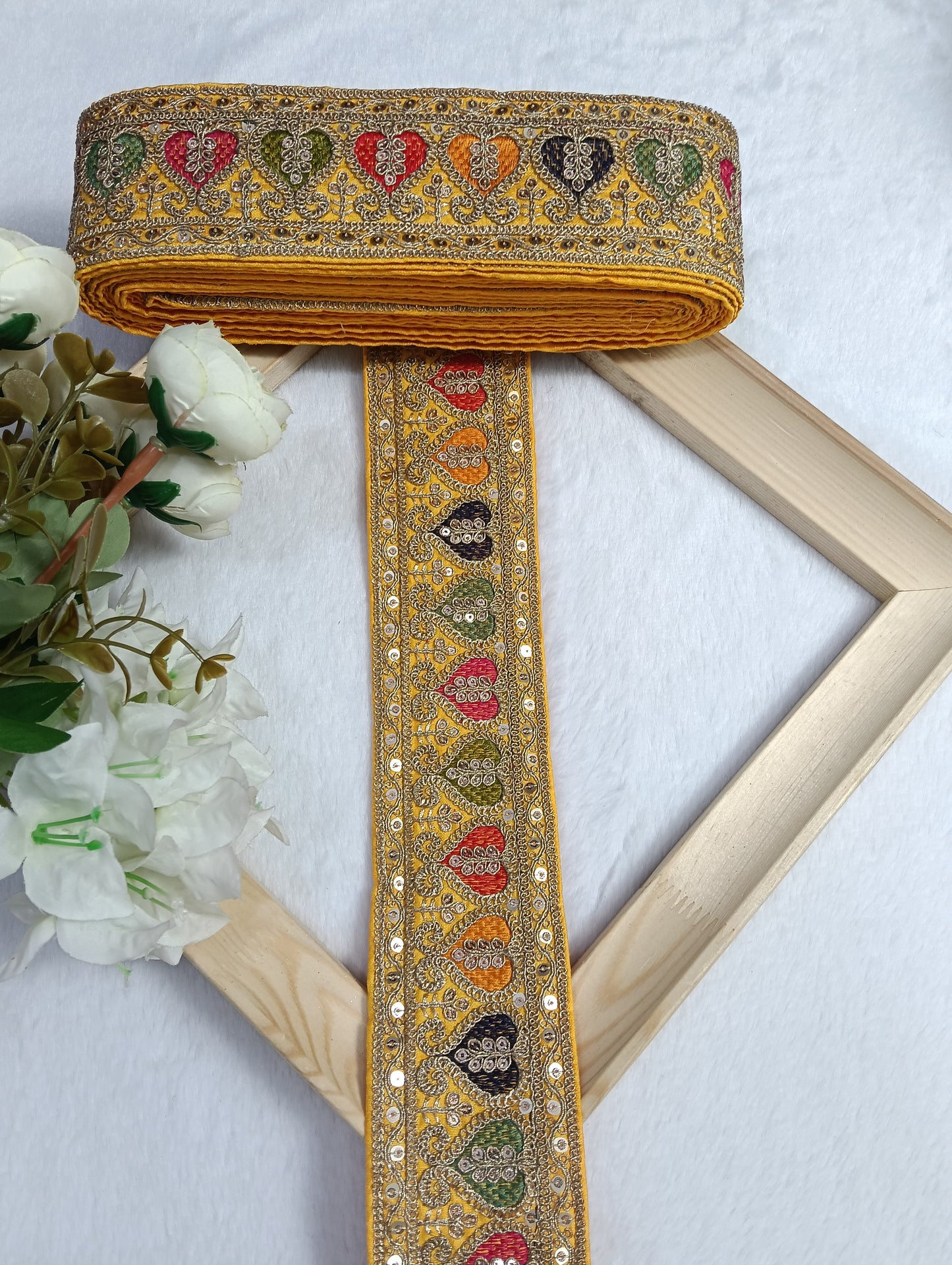 Embroidery Lace Jari Border JA14454