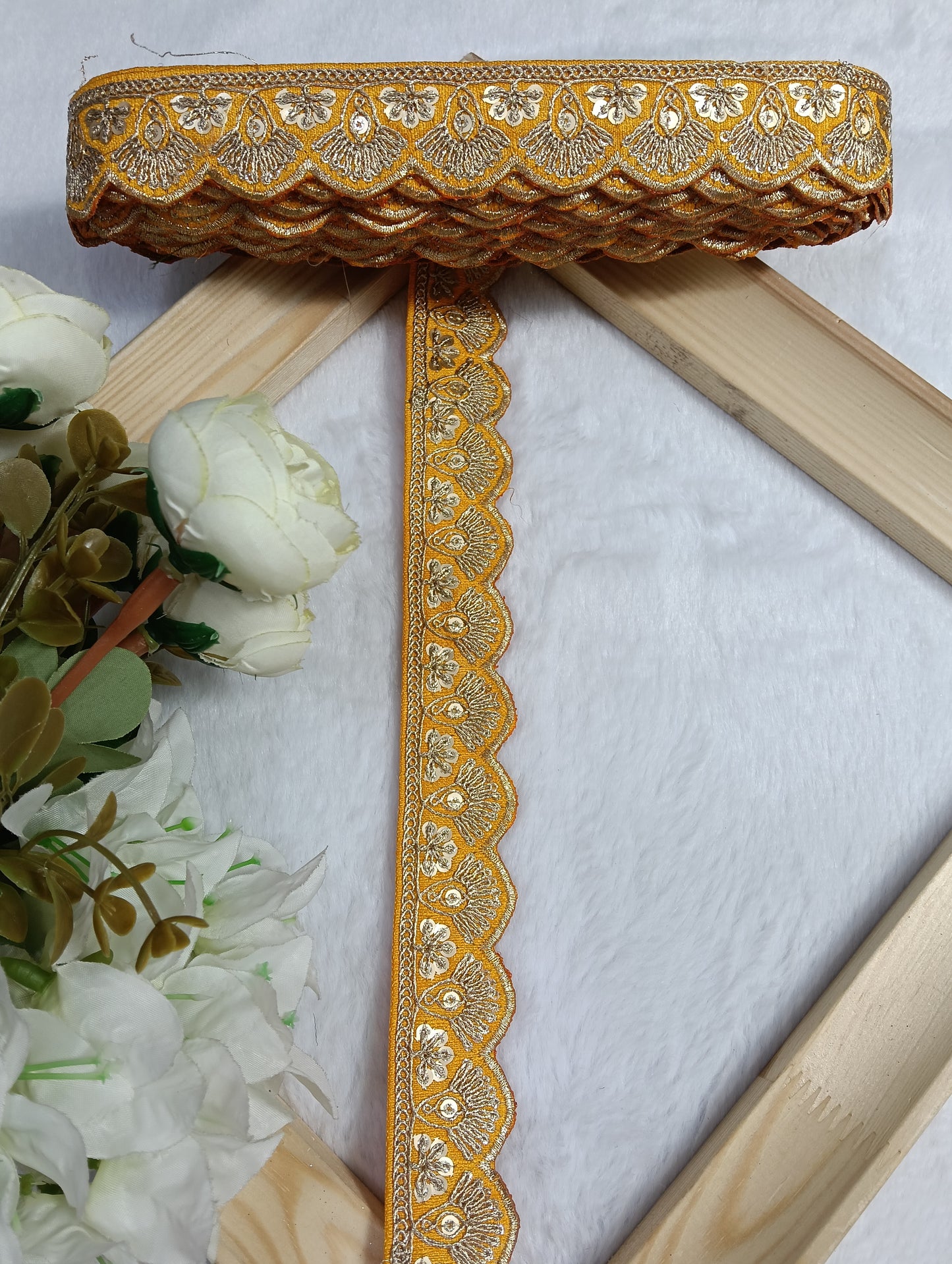 Embroidery Lace Jari Border JA14399