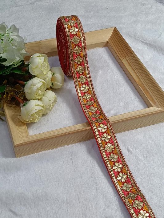 Embroidery Lace Jari Border JA14453