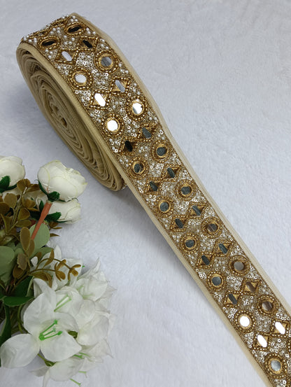 Authentic Mirror-Work Lace — Vibrant Festive Styling ha6511