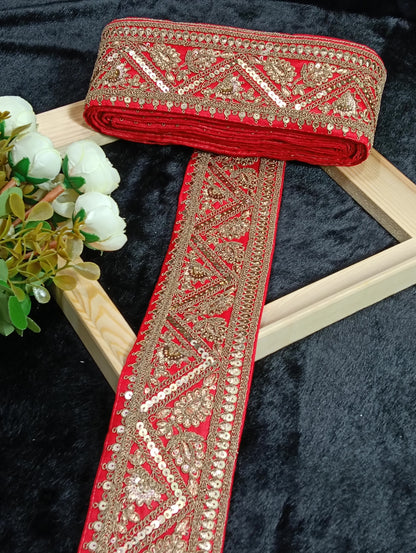 Embroidery Lace Jari Border JA14310