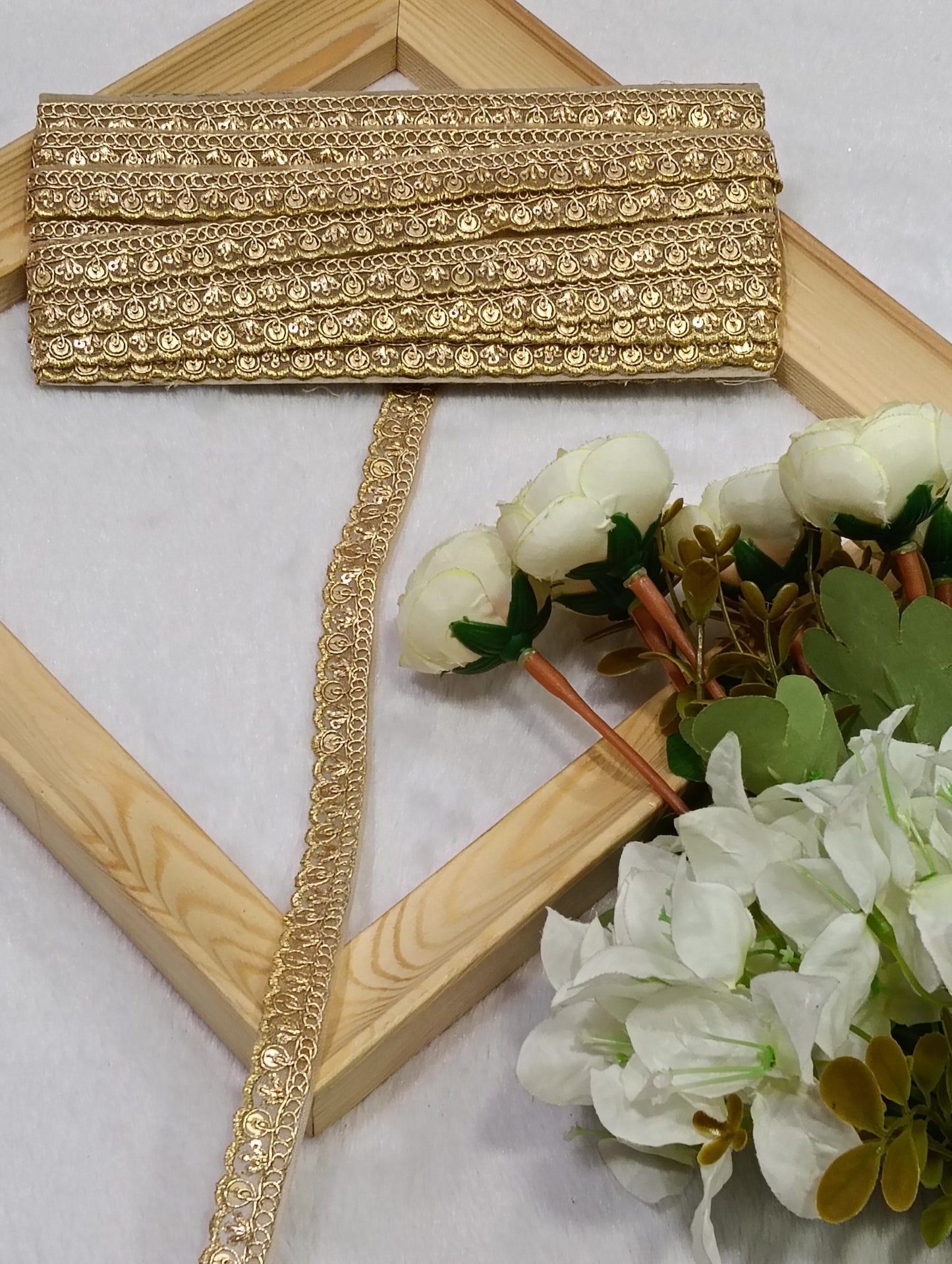 Embroidery Lace Jari Border JA14756
