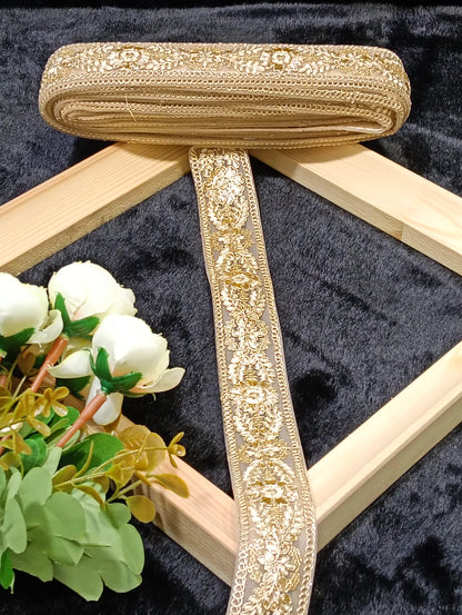 Embroidery Lace Jari Border JA14320