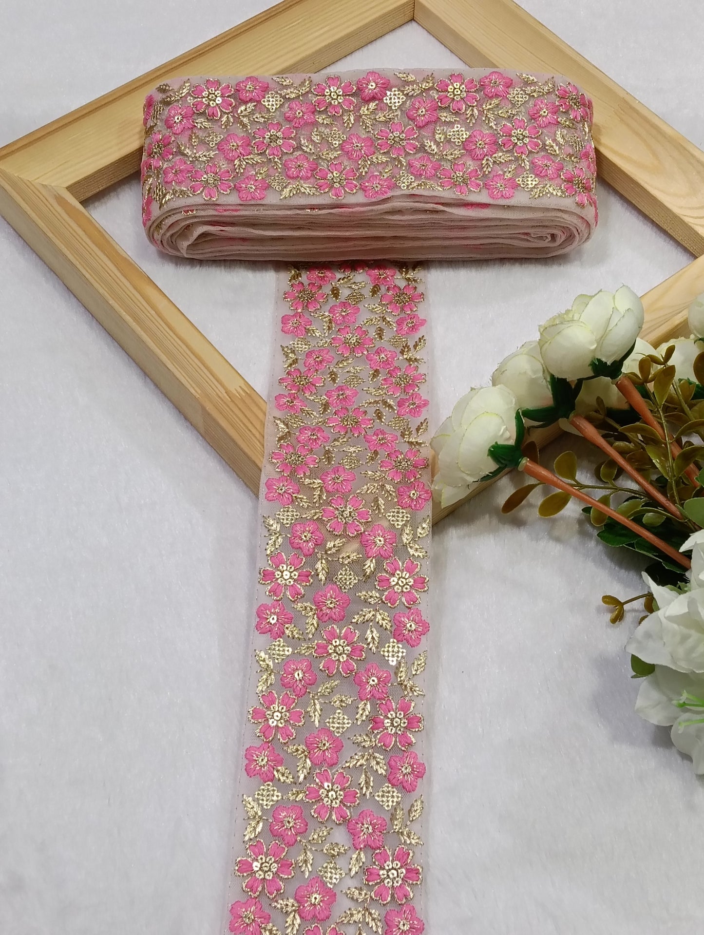 Embroidery Lace Jari Border JA14724