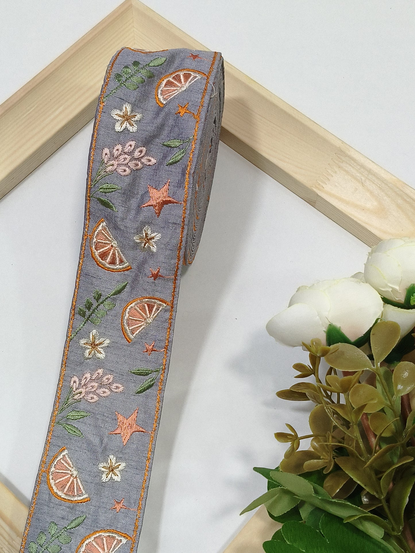 Embroidery Lace Jari Border JA14052