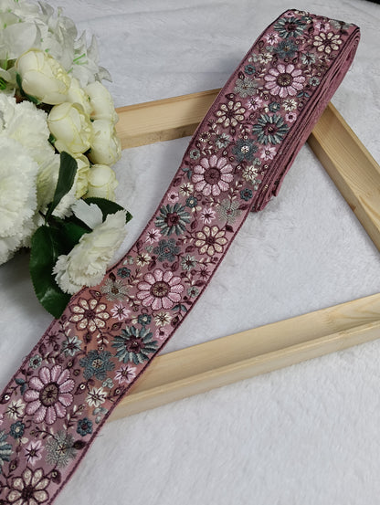 Embroidery Lace Jari Border JA14568