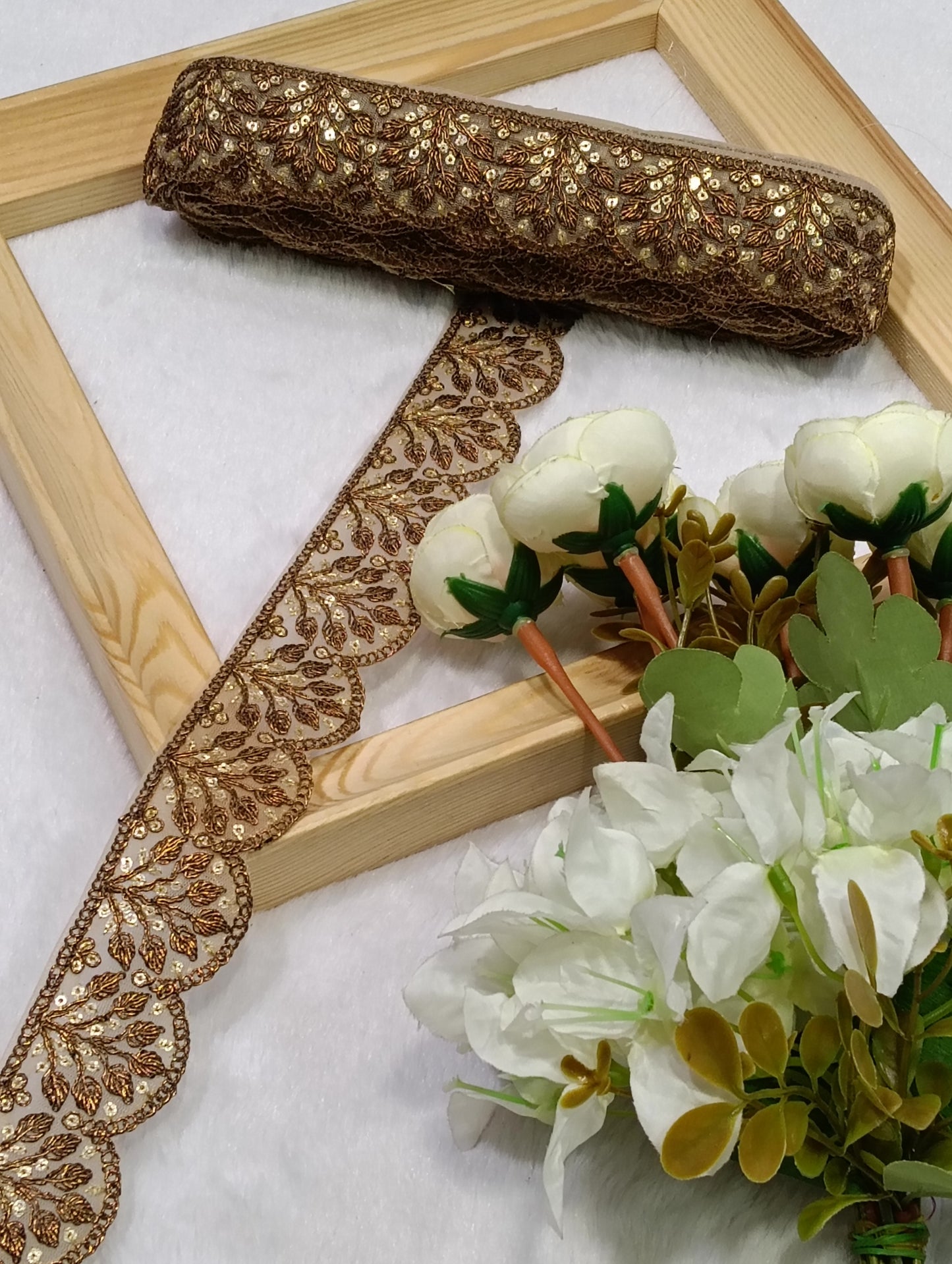 Embroidery Lace Jari Border JA14733