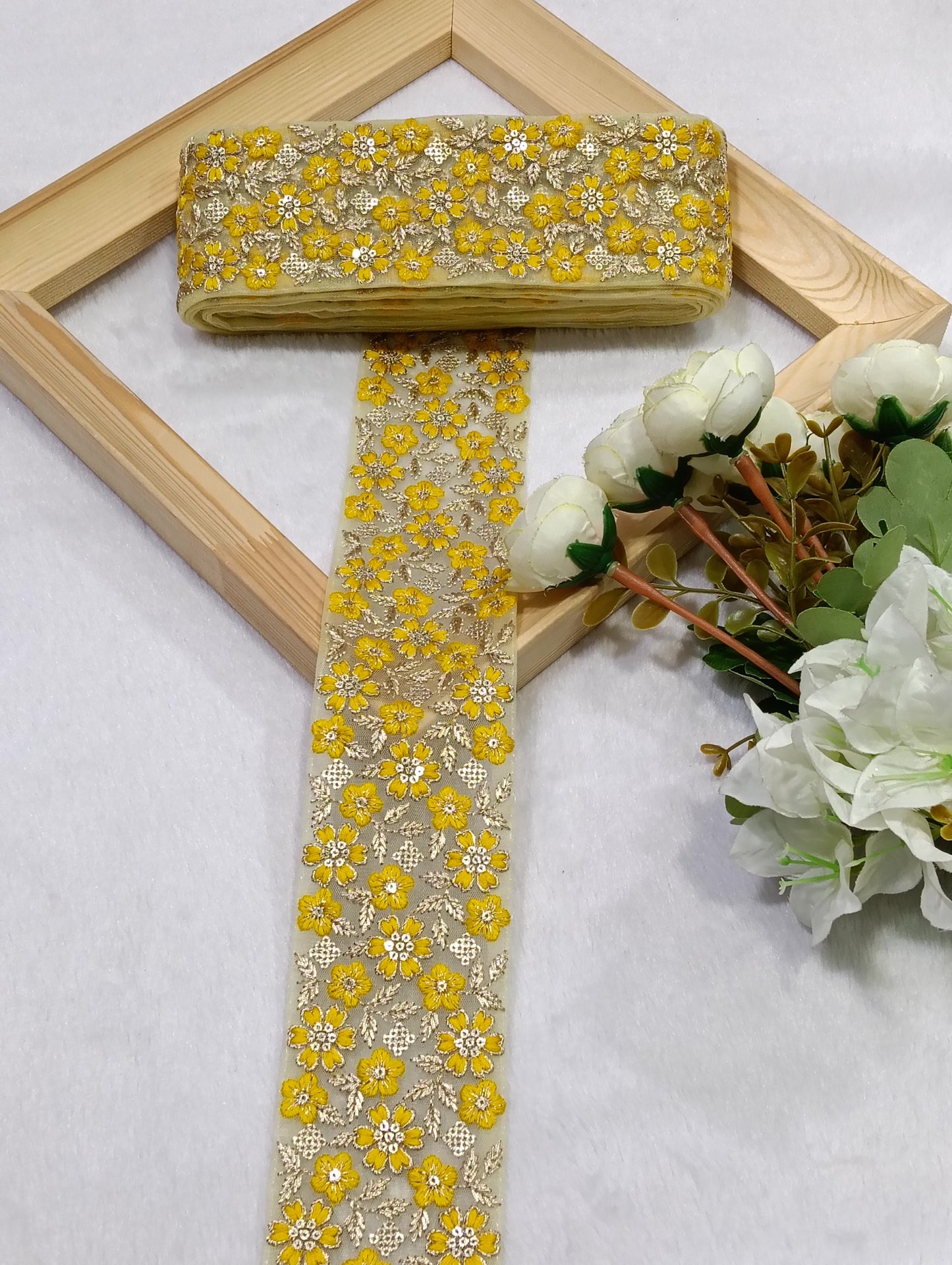 Embroidery Lace Jari Border JA14724