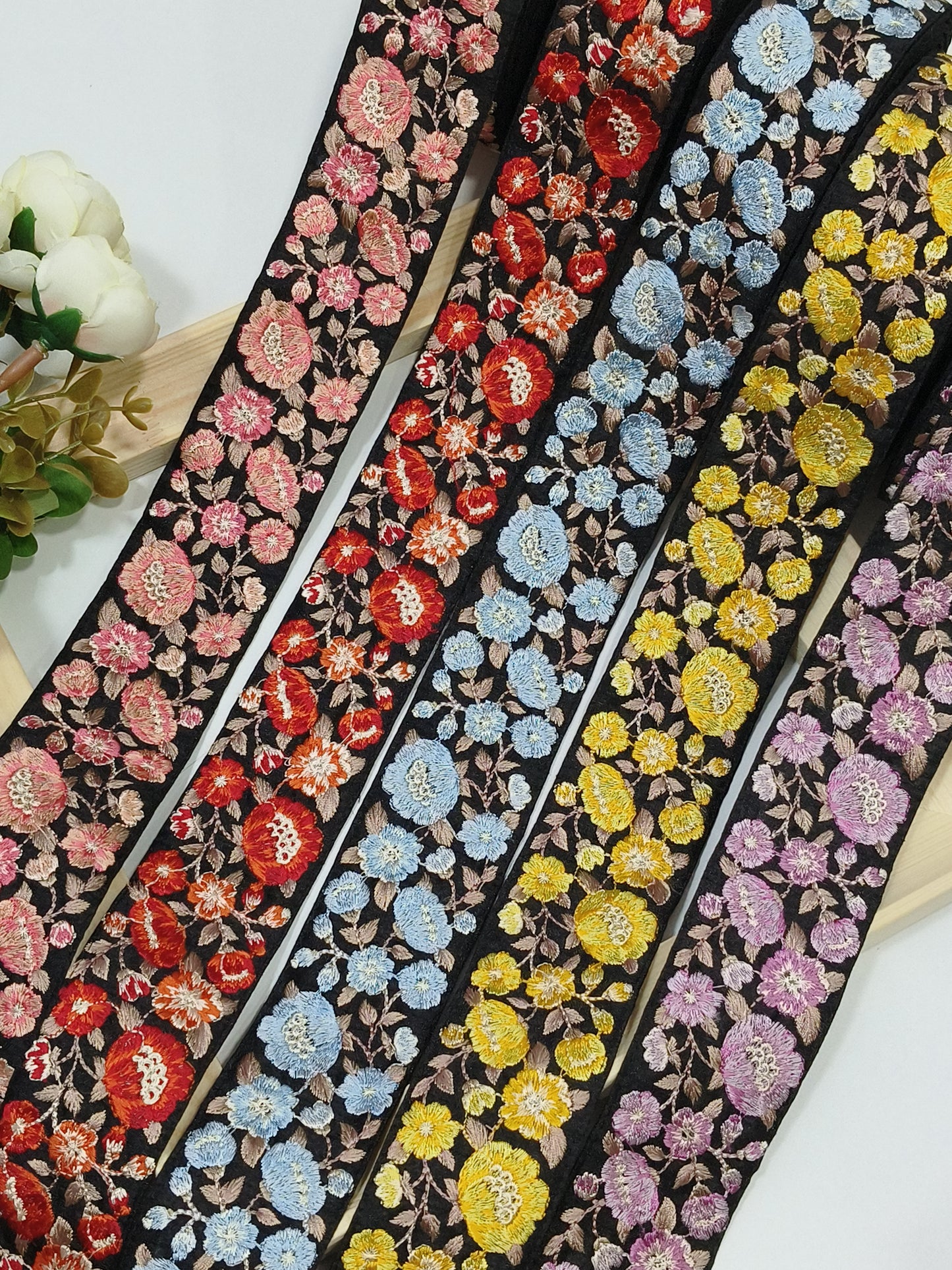 Embroidery Lace Jari Border JA14137