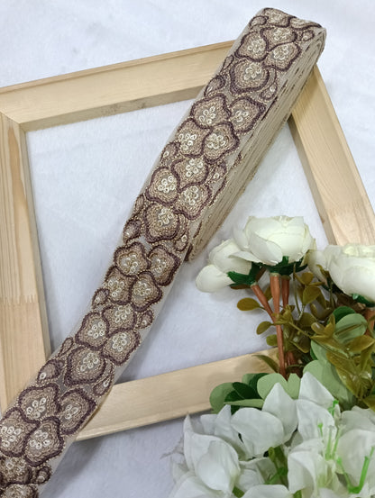 Embroidery Lace Jari Border JA14659