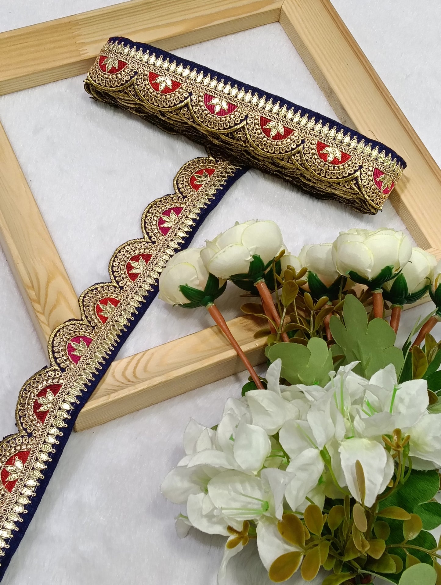 Embroidery Lace Jari Border JA14754