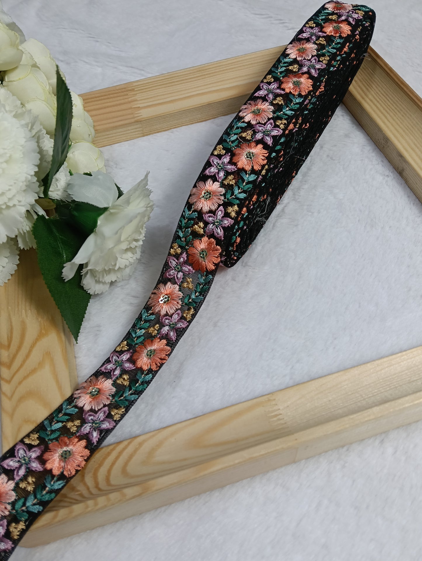 Embroidery Lace Jari Border JA14540