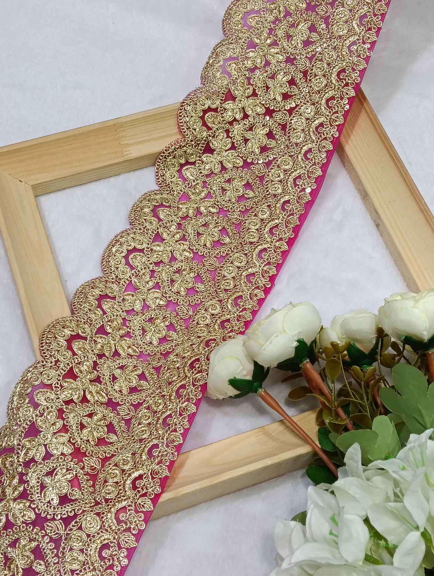 Embroidery Lace Jari Border JA14736