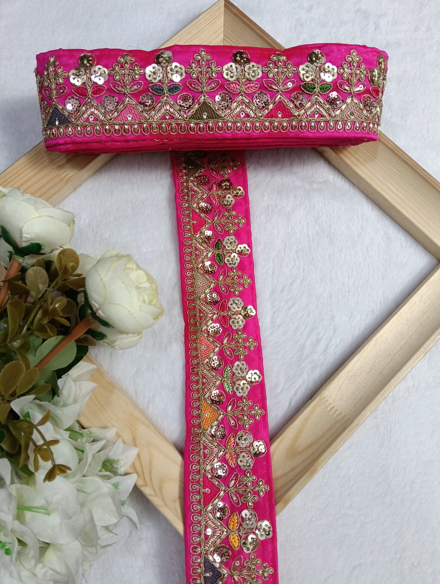 Embroidery Lace Jari Border JA14367