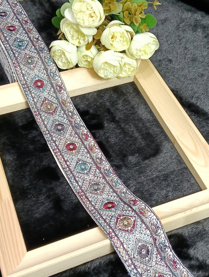 Embroidery Lace Jari Border JA13953