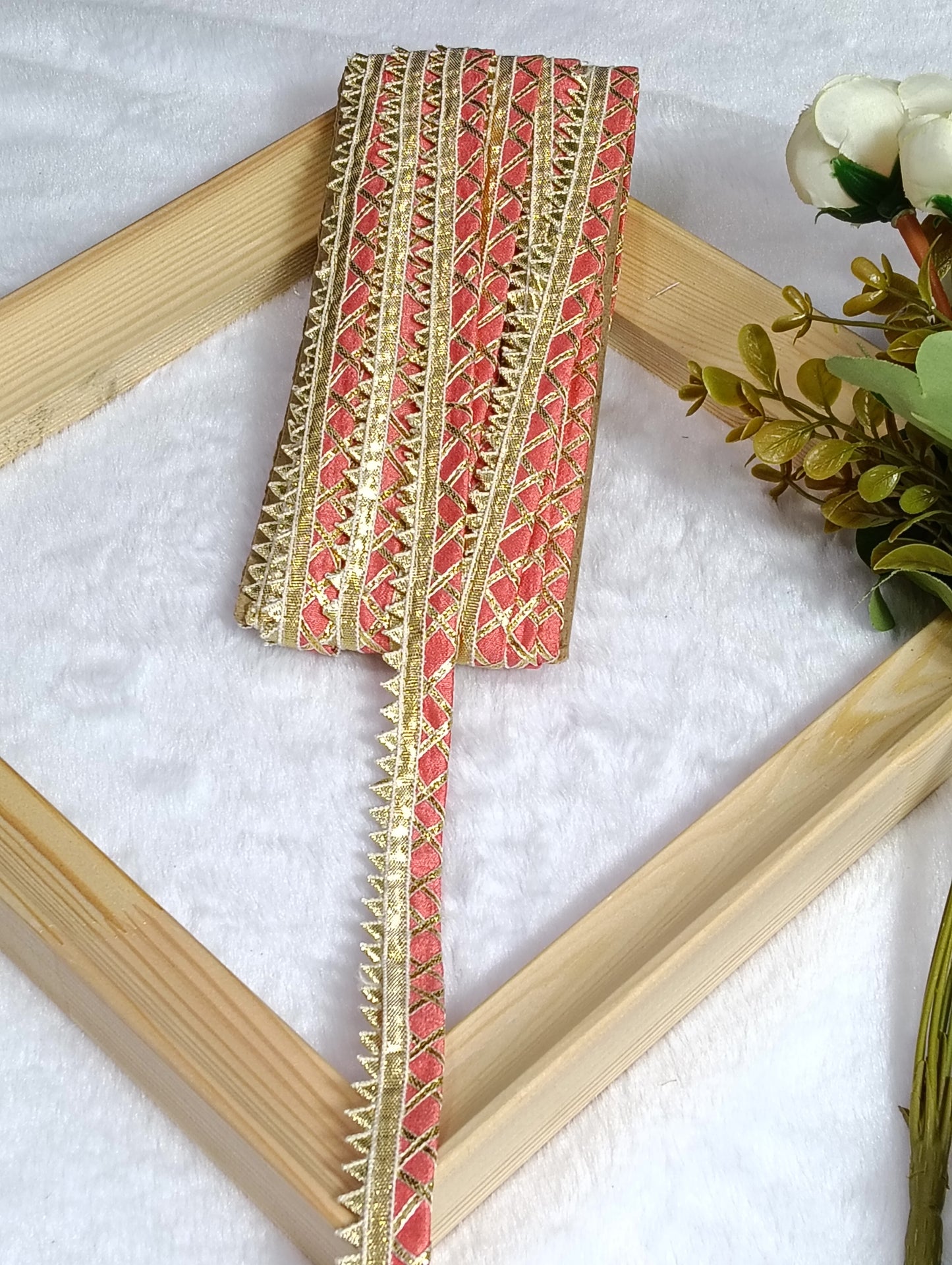 Traditional Gota Patti — Royal Rajasthani Edging GO895