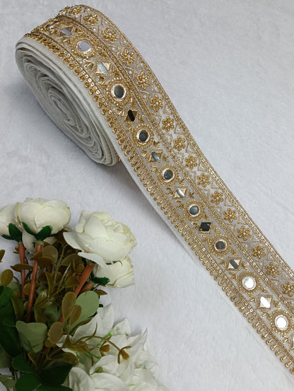 Authentic Mirror-Work Lace — Vibrant Festive Styling ha6512