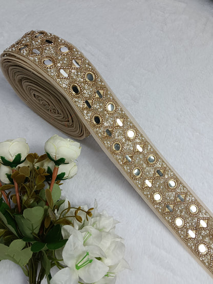 Authentic Mirror-Work Lace — Vibrant Festive Styling ha6511